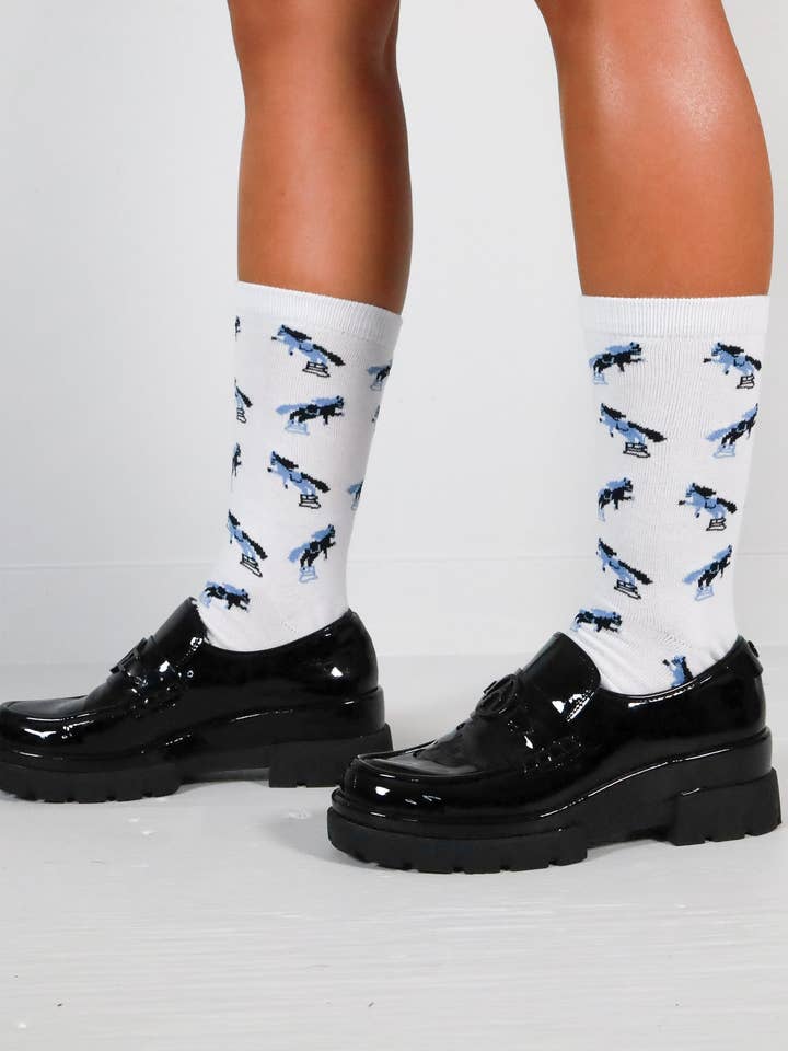 White Trophy Socks for wholesale by Thief and Bandit