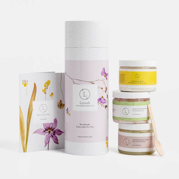 Full Body Home Spa Routine- All Natural Bath and Body kit for wholesale by Lizush