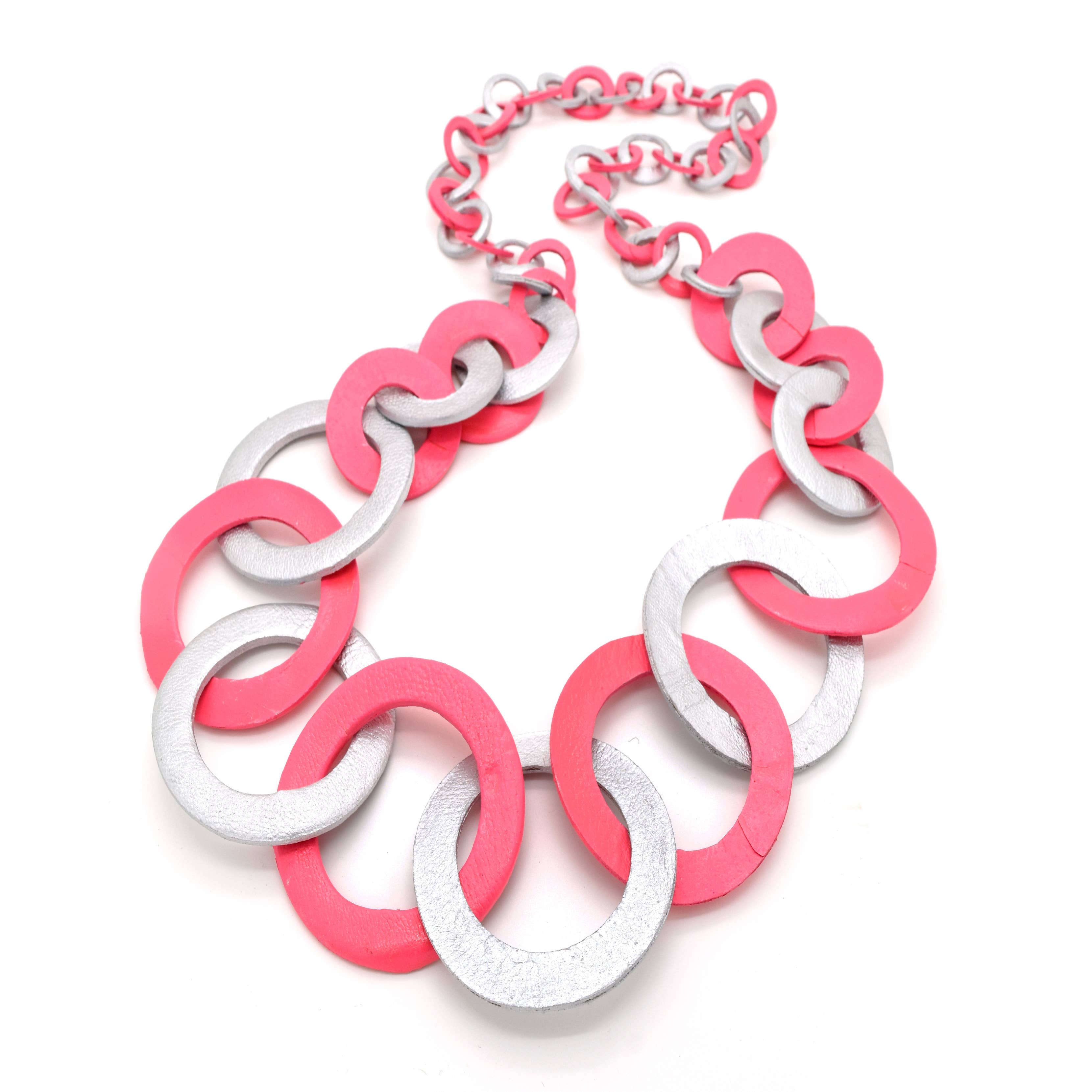 Nusantara Inc. - Wholesale Link & Chain Necklace - STUDIO 54 Leather Circle Necklace-9741614