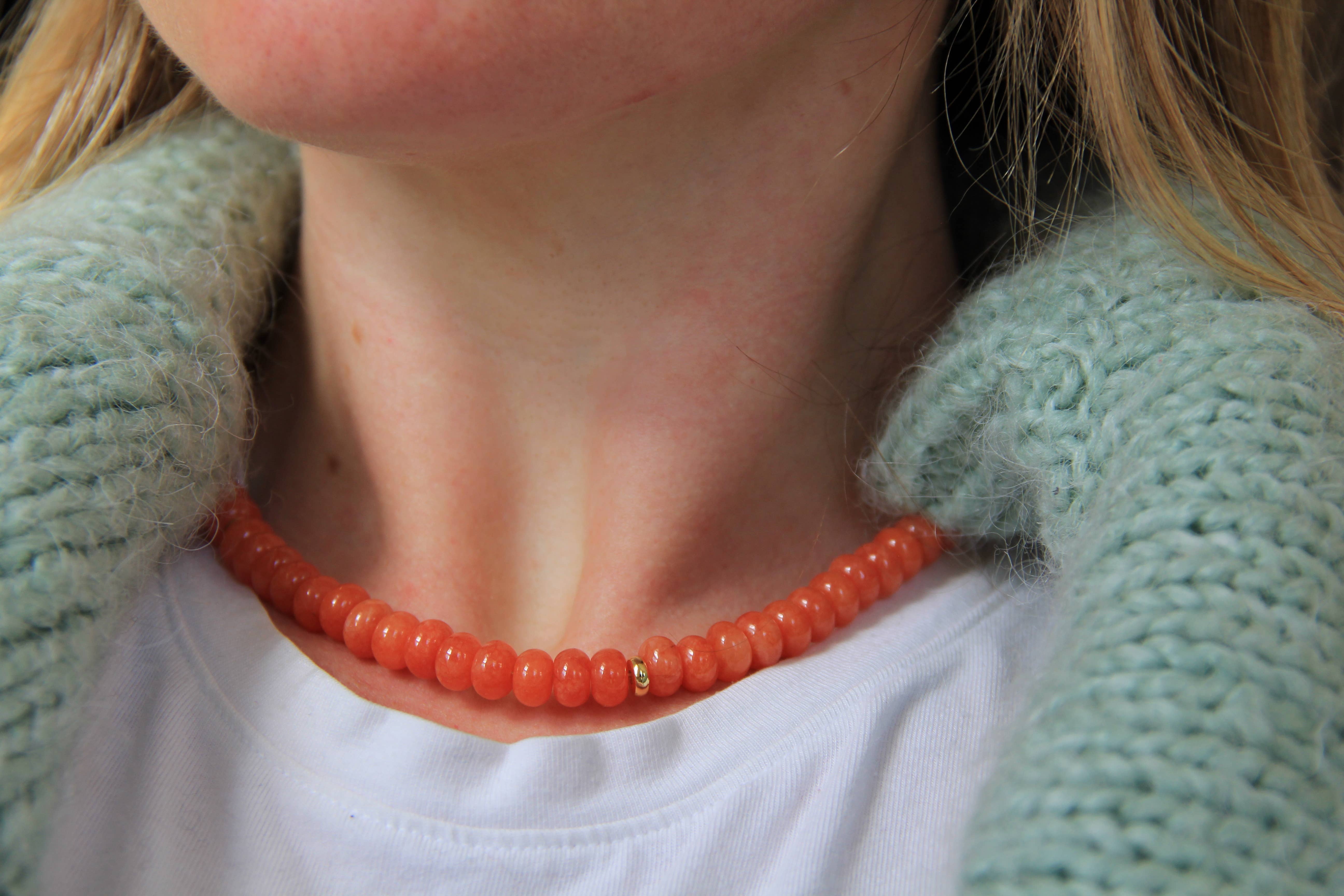 Wear Loulu - Wholesale Pendant/Charm Necklace - Spritz! Necklace in Aperol