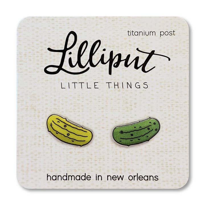Lilliput Little Things - Wholesale Stud/Post Earrings - Pickle Earrings // Quirky Earrings