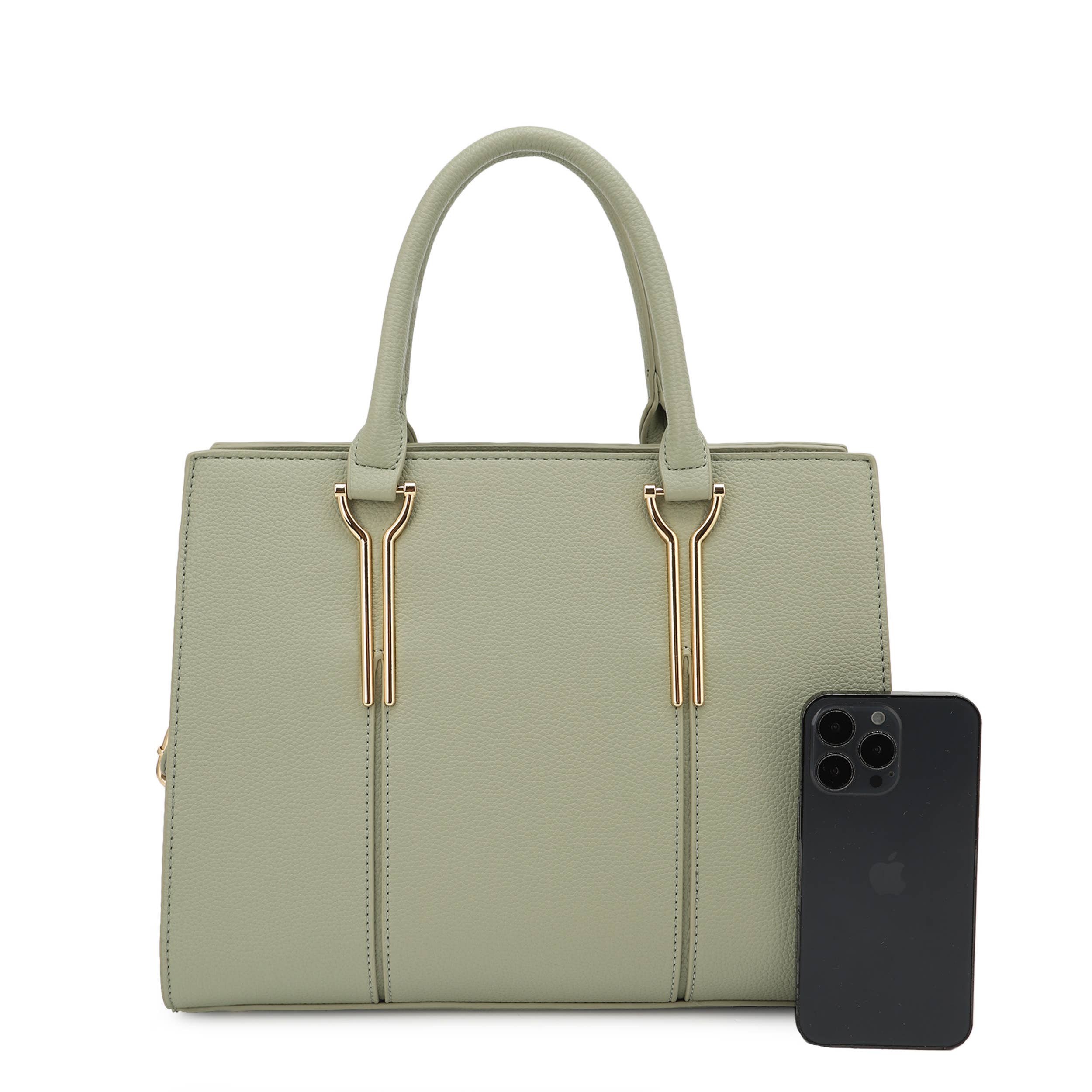 KAYLA+AVA - Wholesale Satchel - Women's - Jocelyn  Structured Satchel with Gold Hardware4