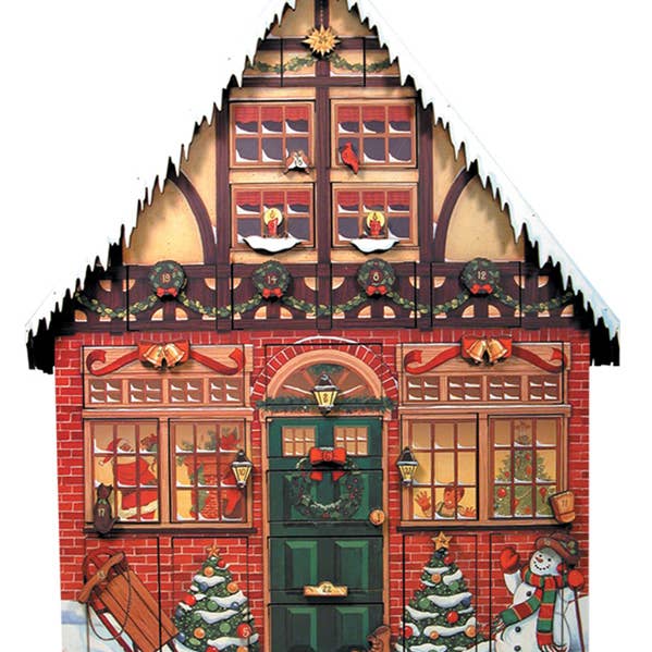 Byers' Choice Ltd. Christmas House Advent AC01 for wholesale by Byers Choice