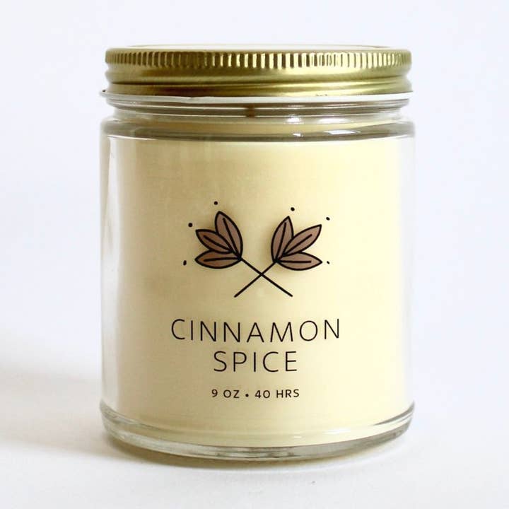 Frasco Vela de Cera de Soja Canela Spice Signature por atacado de Handmade Habitat