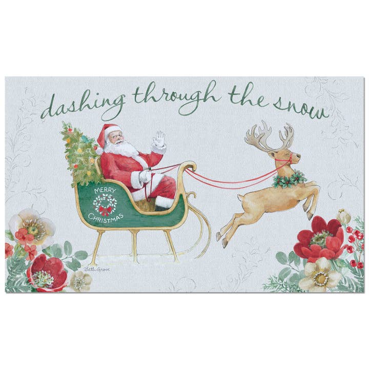 CounterArt/Highland Home/Thirstystone/CoasterStone - Wholesale Door Mat - "Holiday Tradition" Indoor/Outdoor Entryway Floor Mat