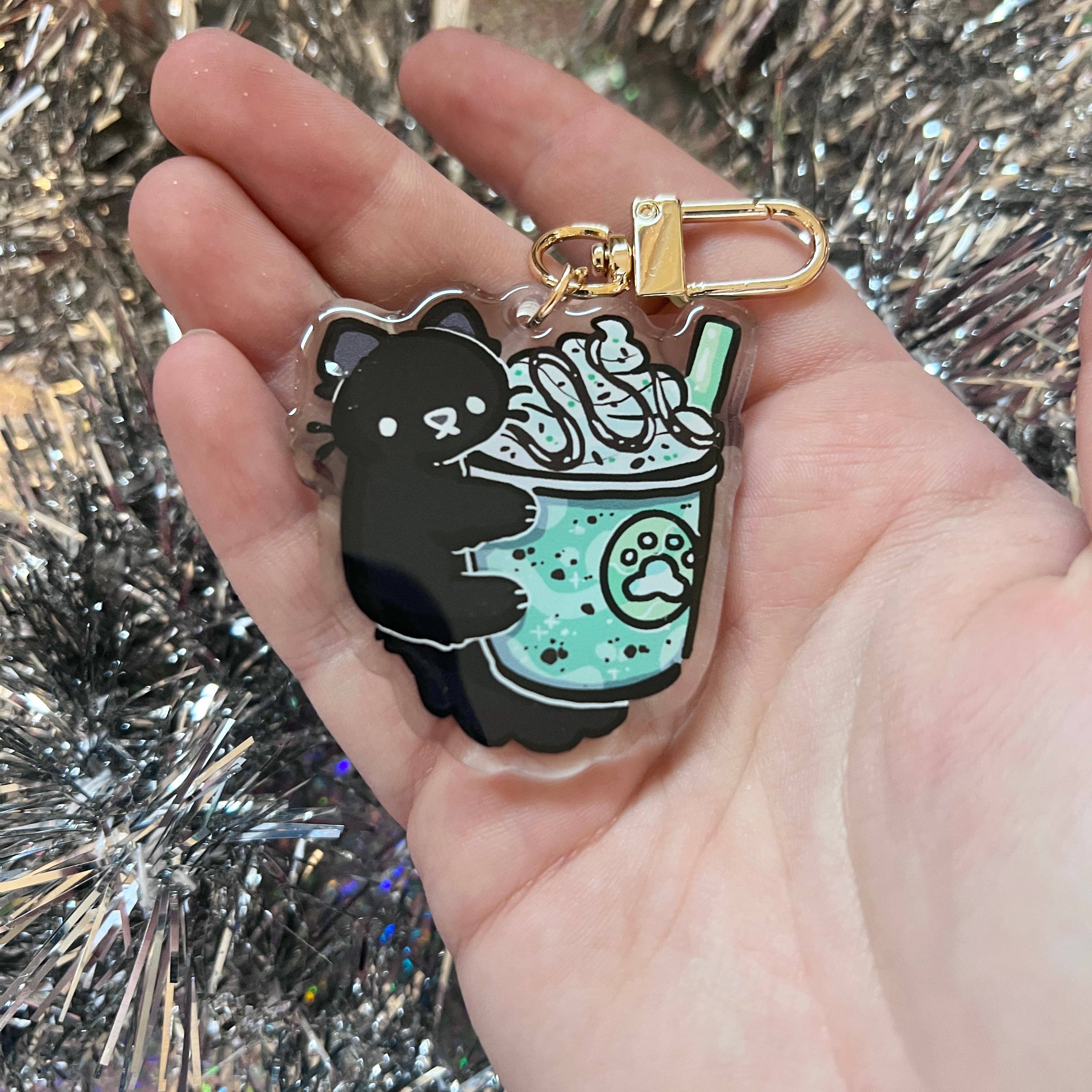 Woolblossom - Wholesale Keychain - Women's - Kitty Frappe ~ Acrylic Charms10