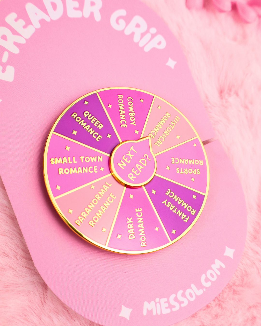 Miessol - Wholesale Book Holder - MagSafe Kindle/E-reader Wheel of Romance Books1