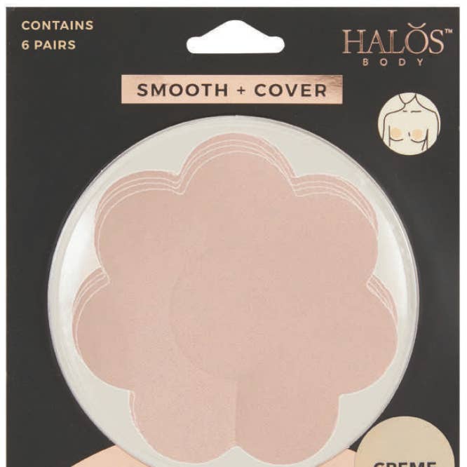 Disposable Adhesive Nipple Covers - 6 PK for wholesale by HALOS Body