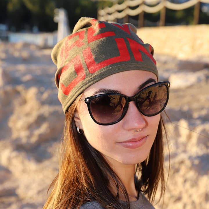 223 Forever Young, gorro muy ligero en verde militar para venta al por mayor de Purple Sardine