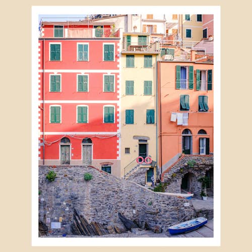 Cinque Terre (Itália) Art Print (11x14): Vida Estática Costeira por atacado de Charlotte to Paris