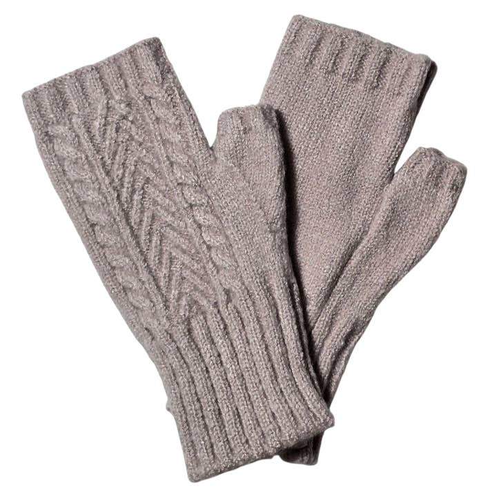 Cashmere Blend Mittens Purple Grey 08 for wholesale by Strathurie