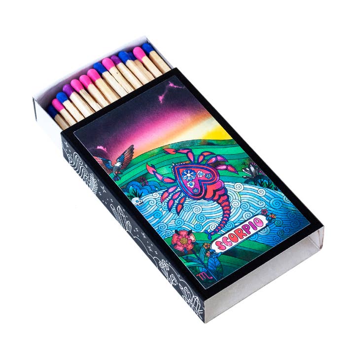 Rachel Beyer - Wholesale Matches - Scorpio Zodiac Matchbox2