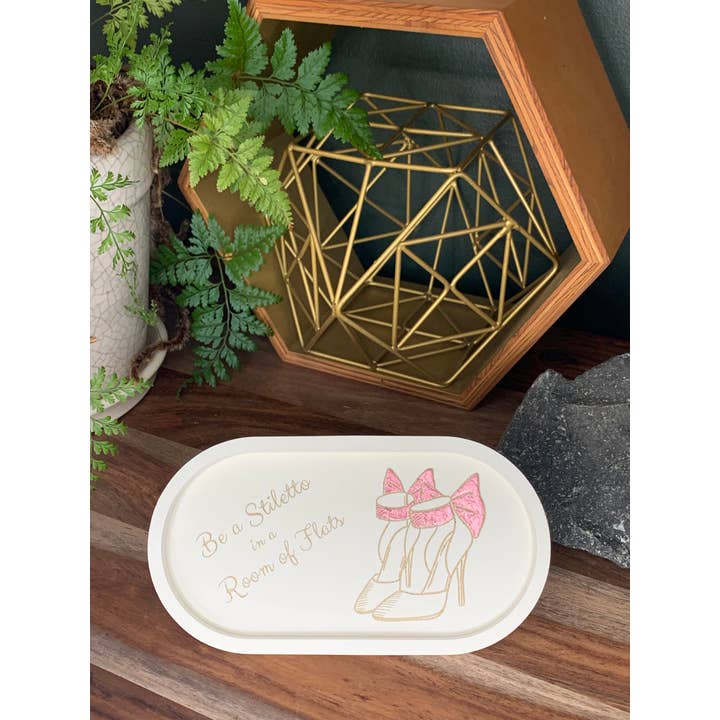Concrete Oval Tray - Quoted for wholesale by Boujee Bee
