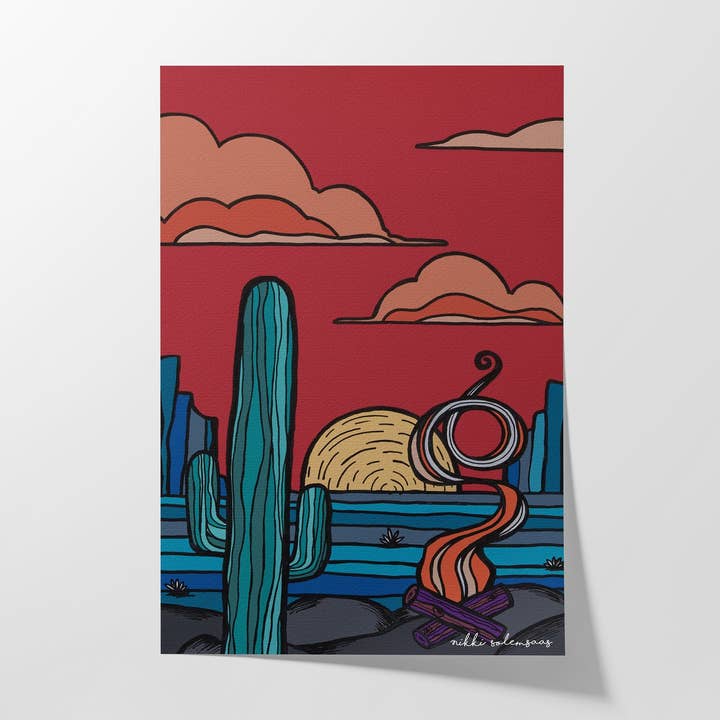 Red Desert - Lámina artística para venta al por mayor de Paintinsidethelines