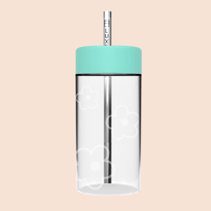 Luxey Cup - Wholesale Drinking glass/cup - LIMITED EDITION FLOWER STUDIO TUMBLER - Reusable Glass Iced Drinks Cup25