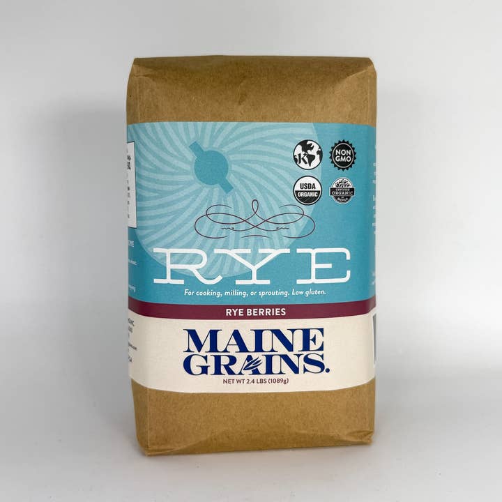 Maine Grains - Wholesale Whole Grains - Organic Rye Berries / 6x2.4#