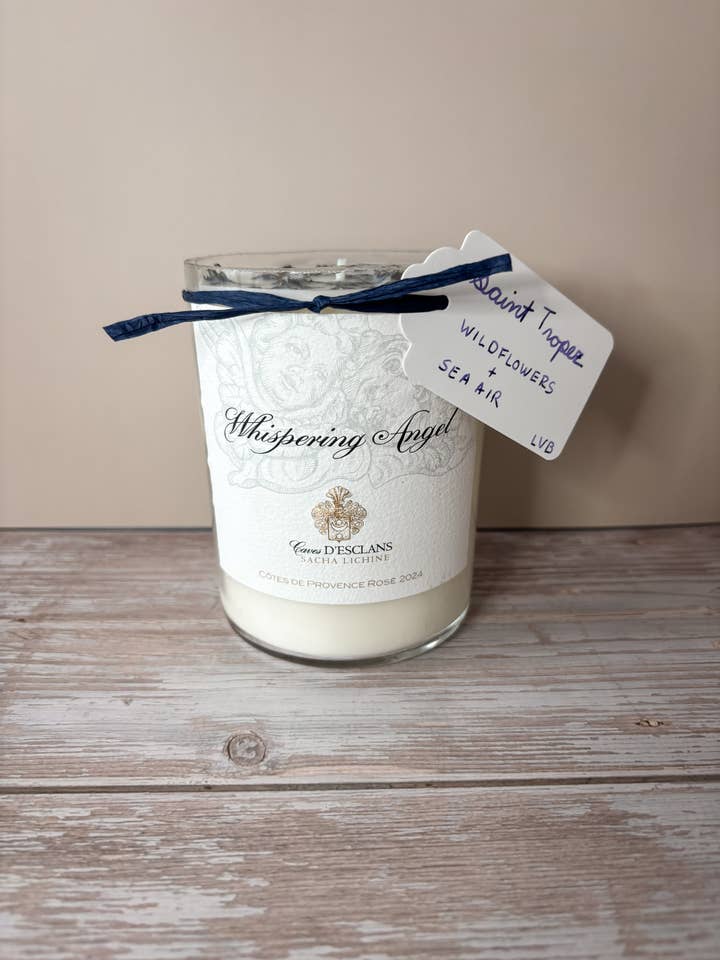 Saint Tropez -- Wilde bloemen + Zeelucht Sojakaars voor wholesale door Le Vin Bougie Candles
