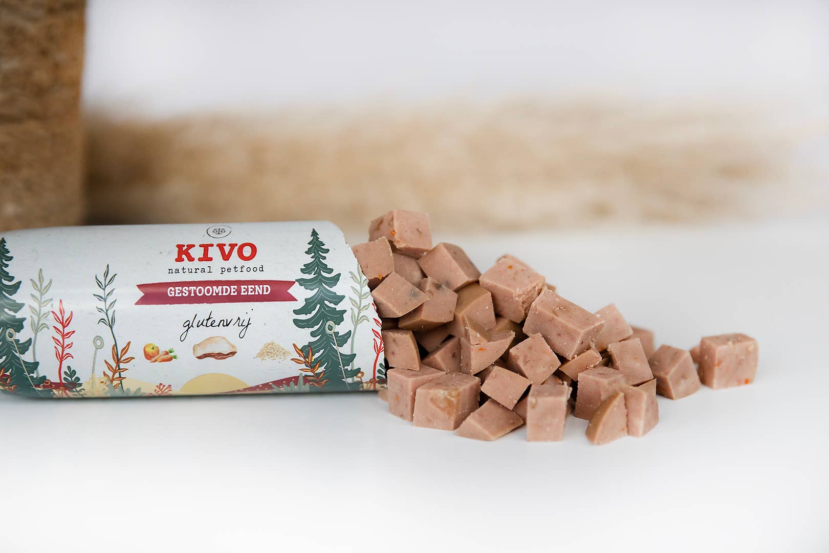 Kivo Petfood - Vendita all'ingrosso Cibo - Cani - Salsiccia di anatra al vapore stabile a scaffale - Senza glutine2