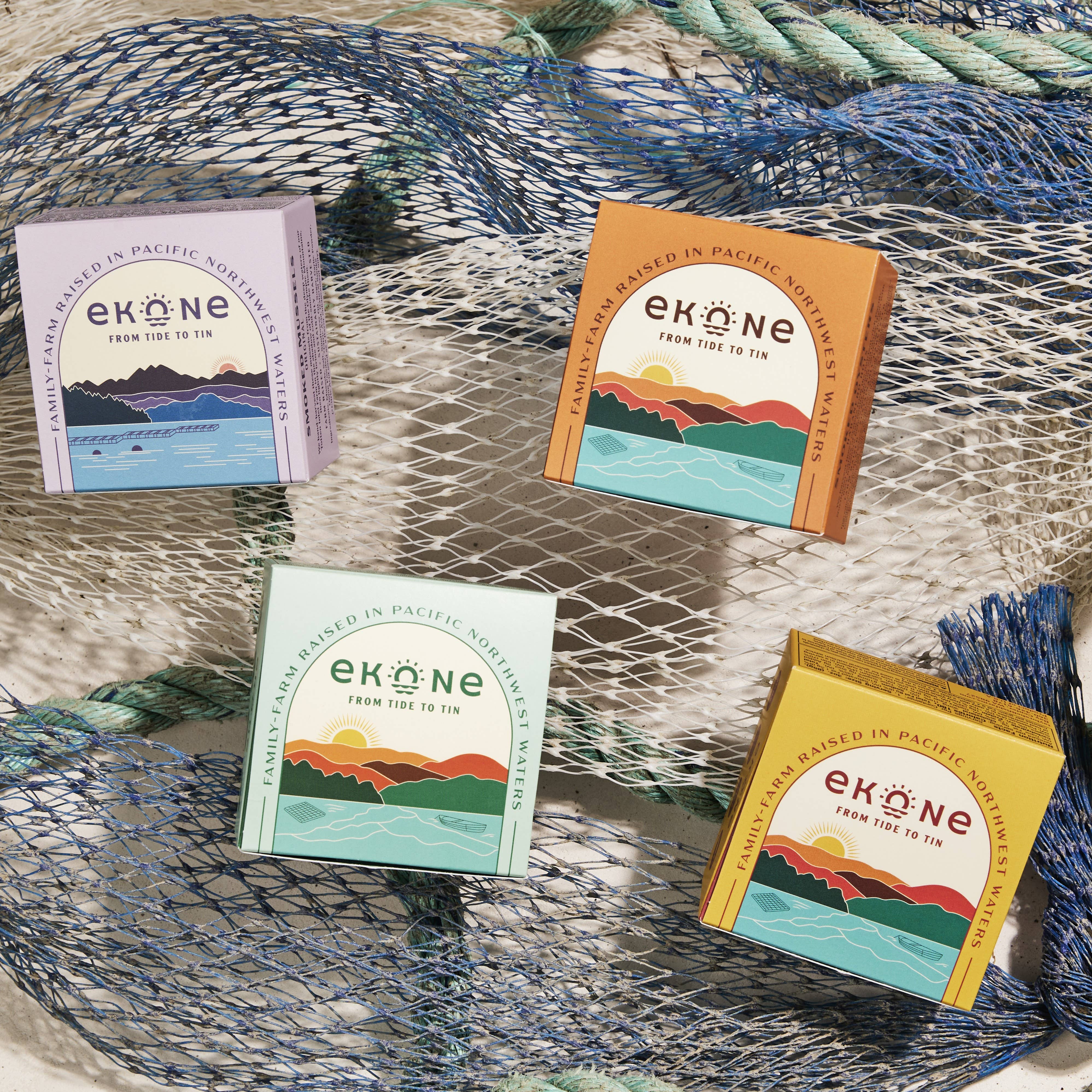 Ekone - Wholesale Tinned Fish - The Ekone Smoked Sampler (4 cans)1