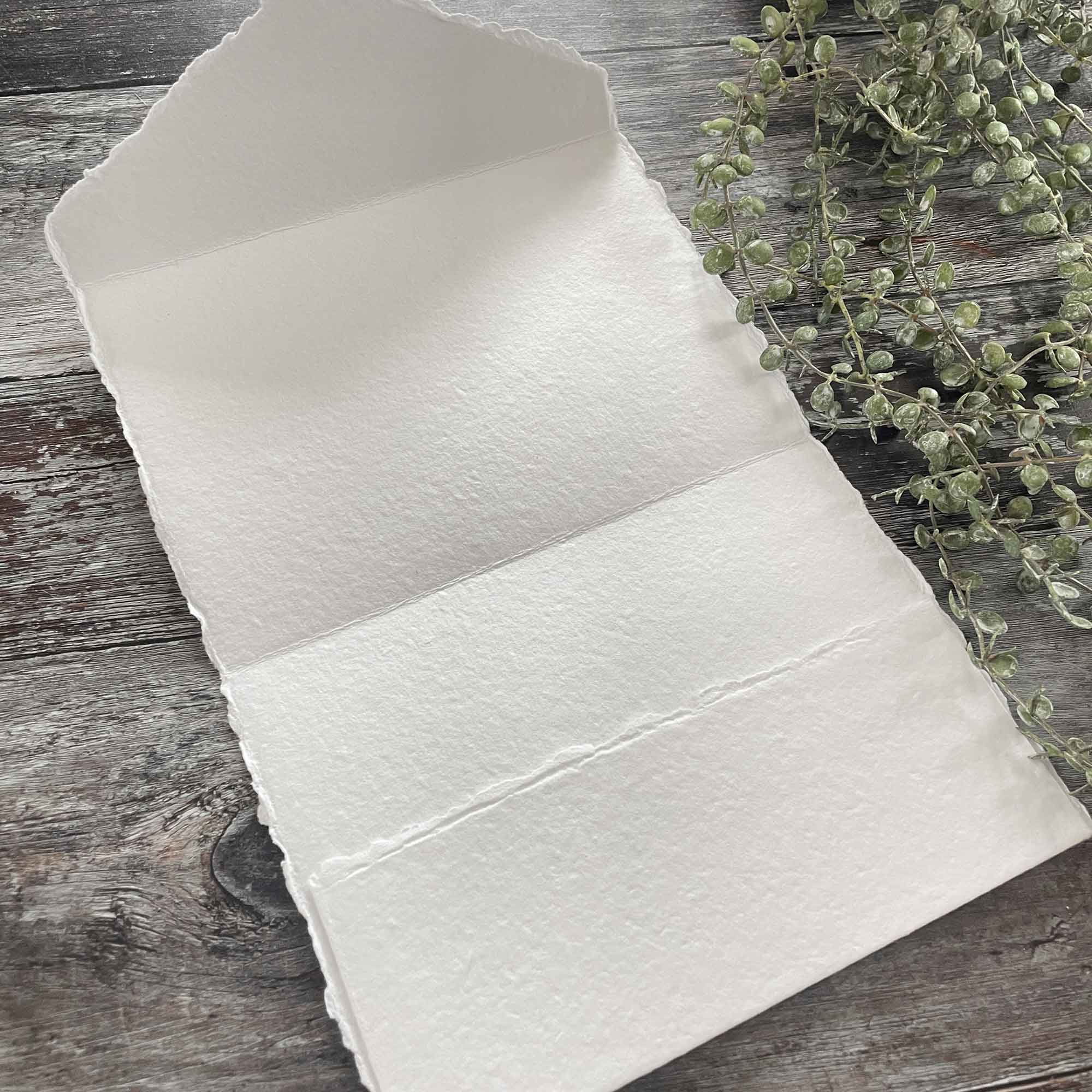 The Natural Paper Company - Vente Invitation - Invitation poche vierge en papier chiffon recyclé en coton1