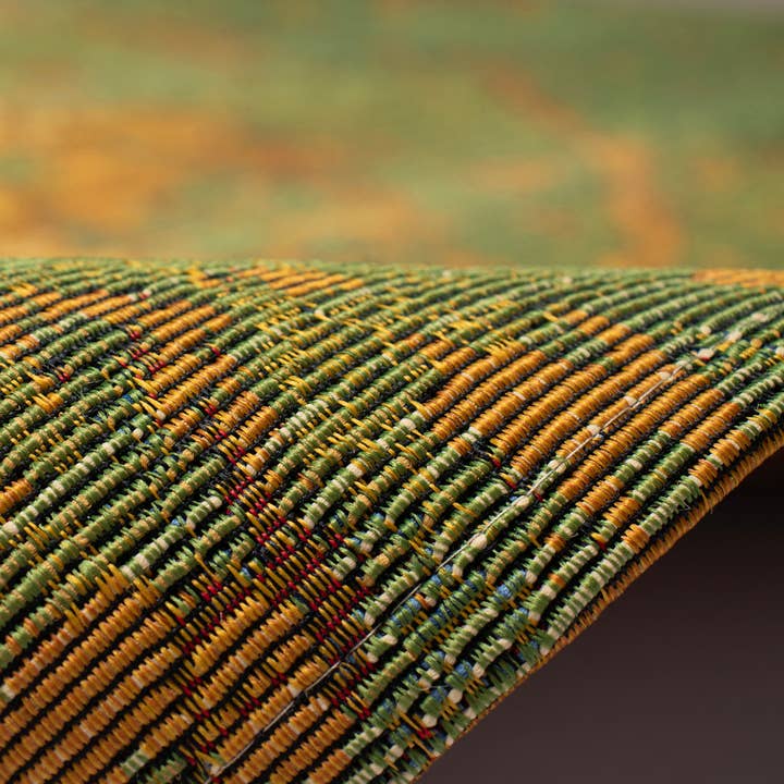 Marina Kermin Indoor/Outdoor Area Rug Green for wholesale on Faire5