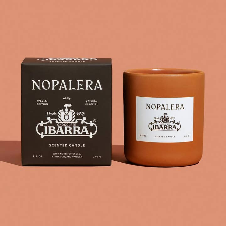 Nopalera x Ibarra Candle - Mexican Hot Chocolate Scent for wholesale by Nopalera