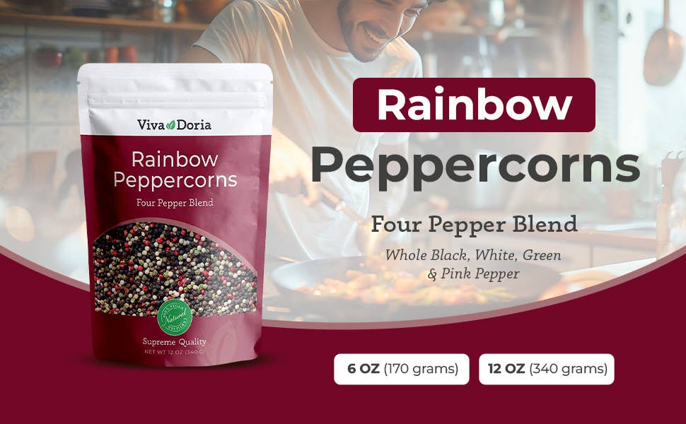 VIVA DORIA INC. - Wholesale Pepper/Peppercorns - Rainbow Peppercorns Blend For Grinder Refill1