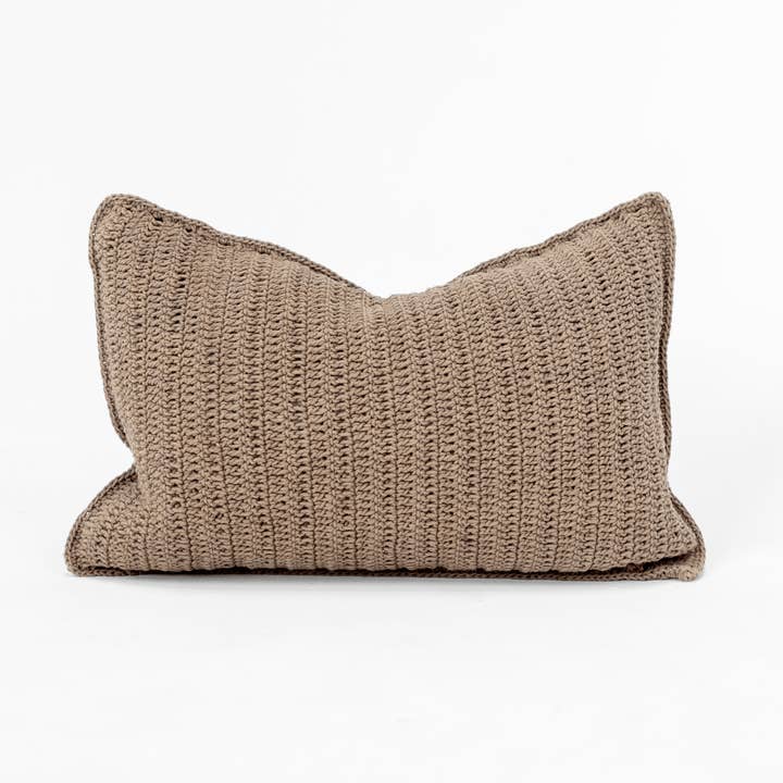 BHD HOME - Wholesale Lumbar pillow - Crochet Natural Lumbar Cushion 35 x 53cm