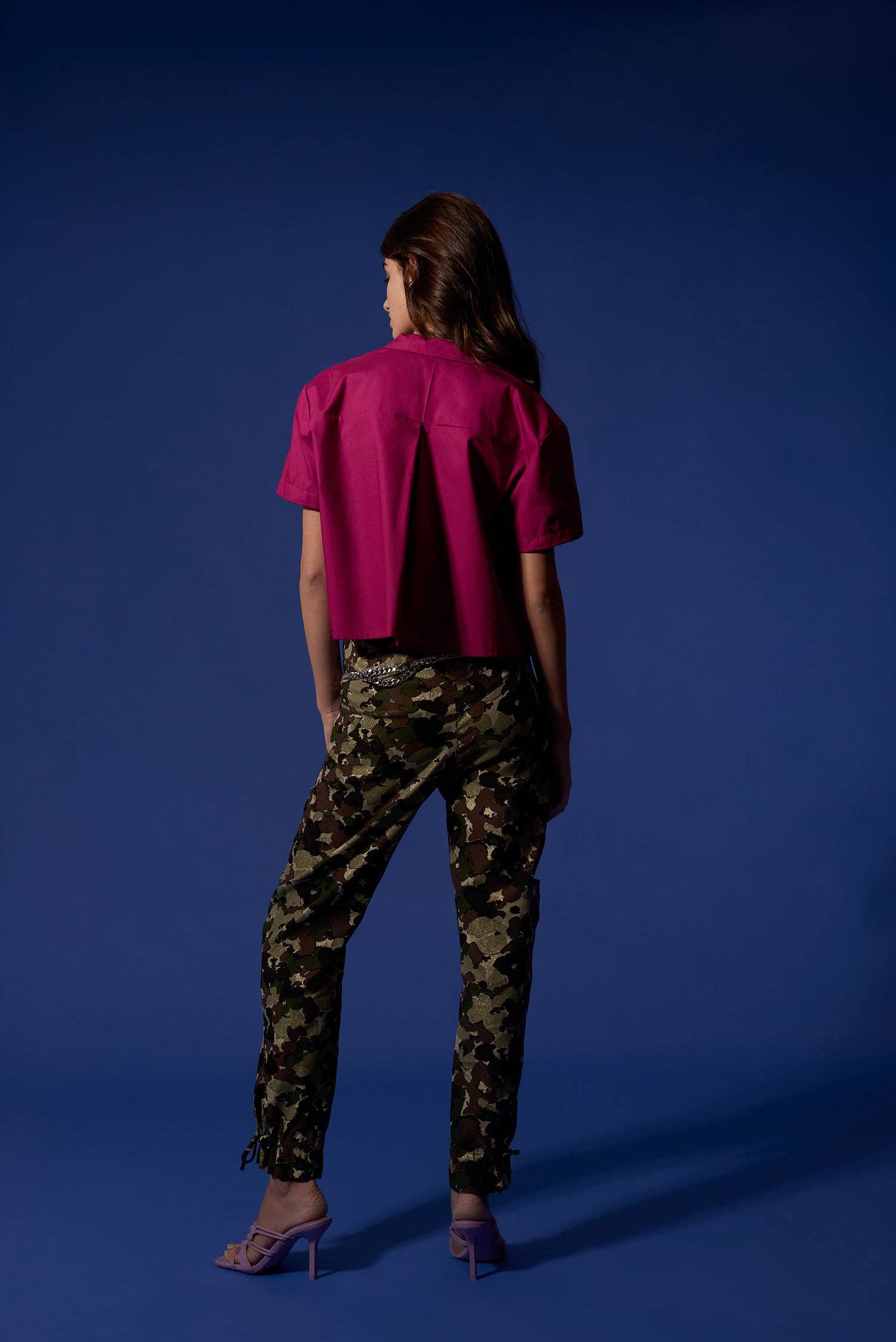 Virago Barcelona - Wholesale Button Down Shirt - Women's - MIA Shirt Bougainvillea3