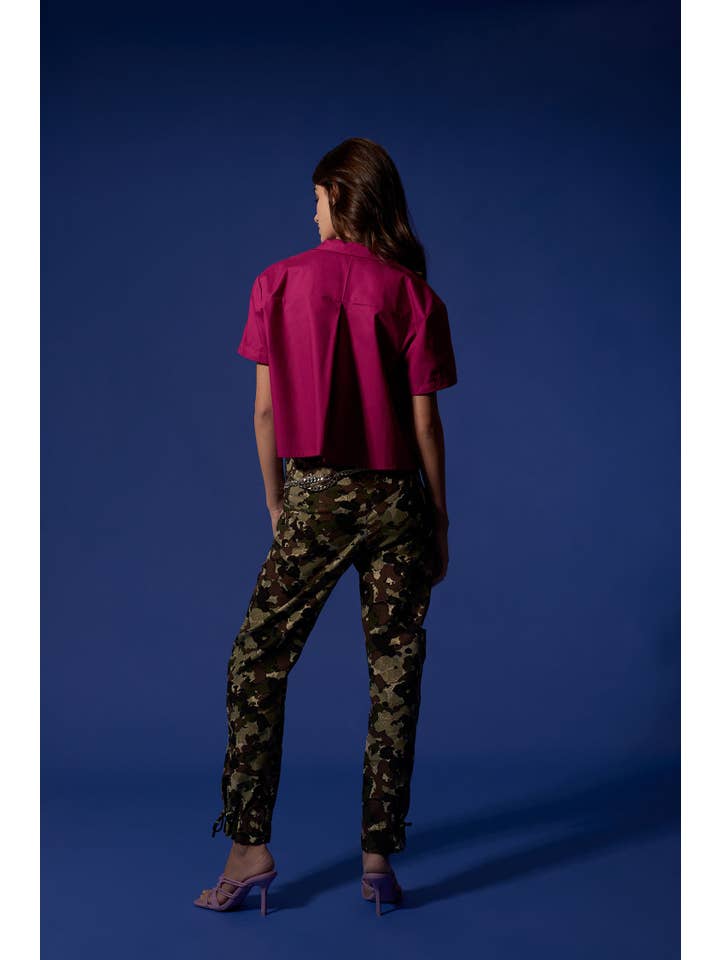 Virago Barcelona - Wholesale Button Down Shirt - Women's - MIA Shirt Bougainvillea3