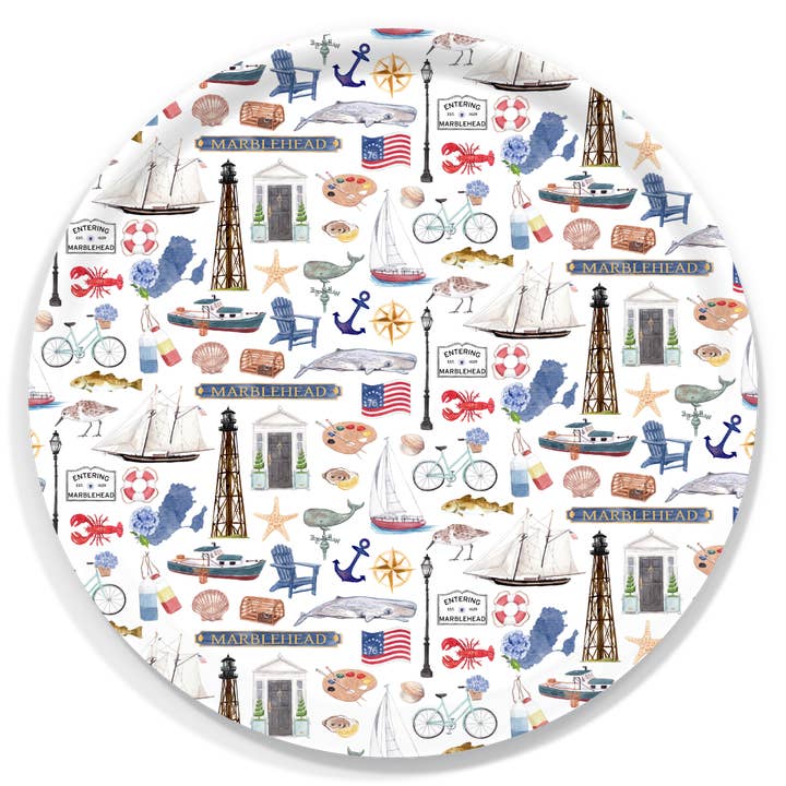 The Muddy Dog - Wholesale Serving Tray - Marblehead Forever! Serving Tray: Three Sizes1