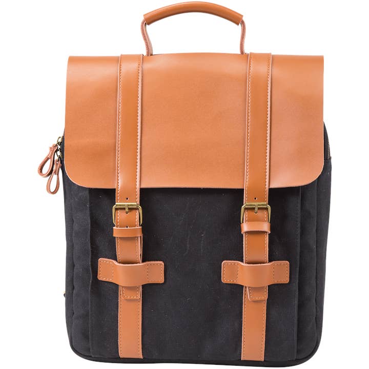 Primeware Inc. - Wholesale Wine Tote - Treo Three Bottle Leather Wine Tote Backpack Carrier