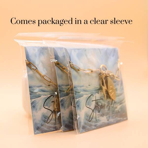 Two and Crew - Faith Based Jewelry & Gifts - Wholesale Pendant/Charm Necklace - Stronger than the storm charm necklace Faith Jewelry, Hope8