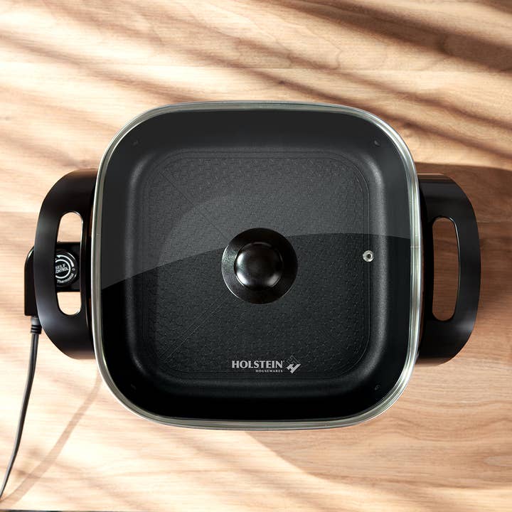 Holstein Housewares - Wholesale Kitchen Appliance - Holstein Housewares 12-inch Non-stick Electric Skillet 9