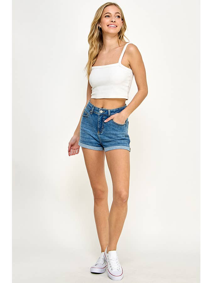 BLUE AGE – Calções – Mulher por atacado – CALÇÕES DE GANGA SÓLIDA STRITCH ALTA7