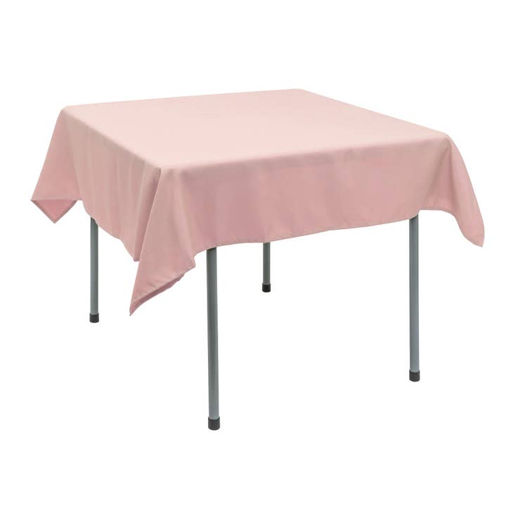 Polyester Square Tablecloth 54” x 54” - Blush for wholesale by Portofino International Trading, USA