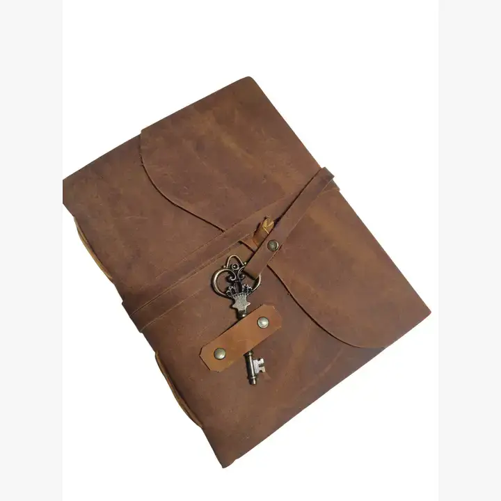 Tuzech Leather - Venta al por mayor Diario/agenda - Diario de Cuero Marrón Hecho a Mano Vintage con Llave2