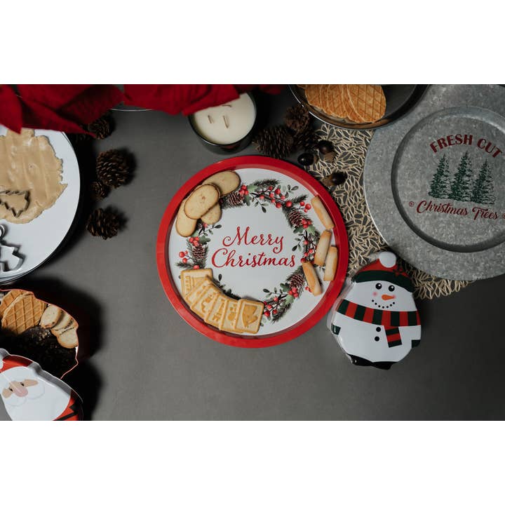 DAHO - Wholesale Canister Set - DaHo Christmas Holiday Novelty Shaped Tin Canister 3ASST5