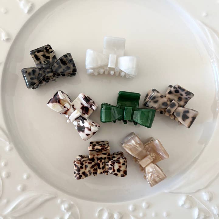 Mini Bowtie Assorted Hair Claws (DAKI CLASSIC) for wholesale by LoveLina