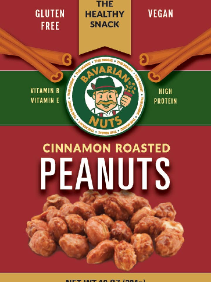 Cinnamon Roasted PEANUTS - 10oz. for wholesale by Magic Bavarian Nuts
