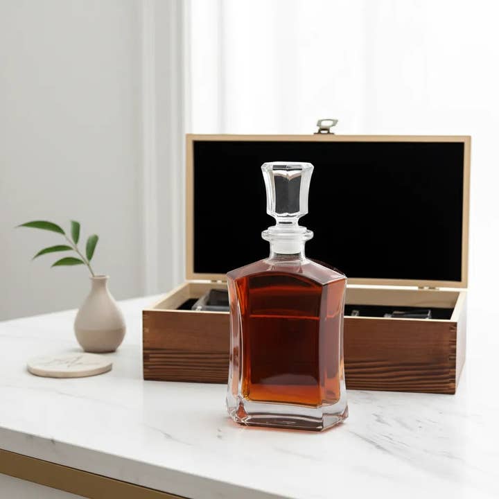 MB Brands Inc – Engroshandel Karaffel – Hovedstadens karaffel med rustik trækasse - Tilføj dit logo12