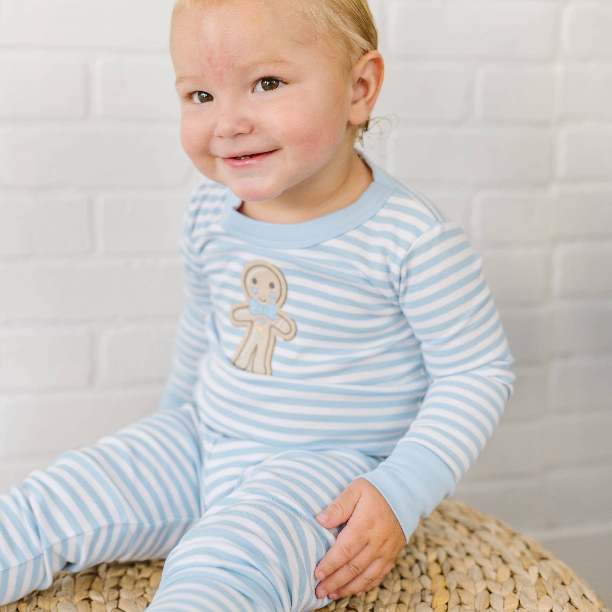 Bleu Pyjama long Gingerbread Land - Bleu en vente sur Faire