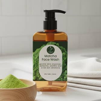 Organic Matcha Face Wash – Gentle, pH-Balanced Cleanser for wholesale by The smel gud shop