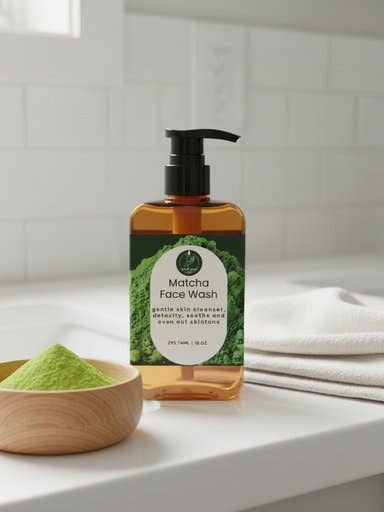 Organische Matcha Gezichtsreiniger – Zachte, pH-gebalanceerde Reiniging voor wholesale door The smel gud shop
