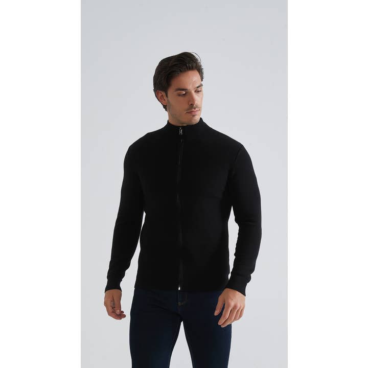 100% cotton piqué vest - Black for wholesale by Yves Enzo