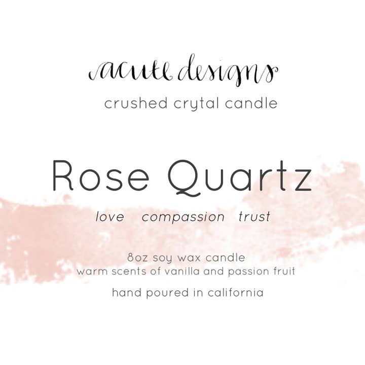 Acute Designs - Wholesale Travel candles - Crushed Crystal Candle -Amethyst, Rose Quartz, Citrine, Jade13