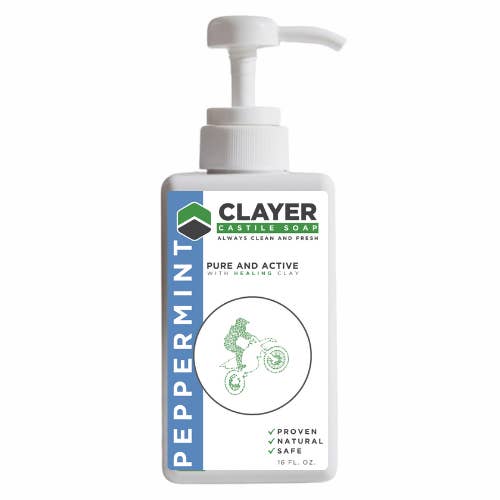 Clayer - Wholesale Hand soap/wash - Organic Castile Soap - Motocross - FMX - 16 fl oz.5