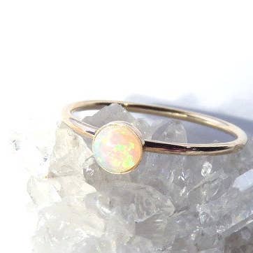 A Wild Violet – Großhandel Einzelstein-/Solitär-Ring – Feuer-Opal-Ring1