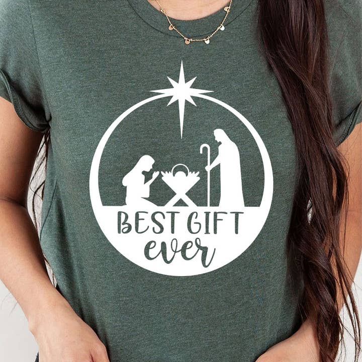 Best Gift Nativity Graphic Tee for wholesale by Kissed Apparel