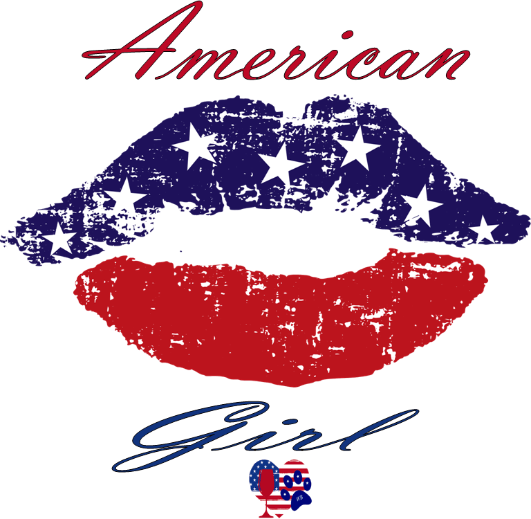 WineyBitches.Co - Wholesale Wine Glass - American Girl – Bling Glitter Glass Wine Glasses (4th of July Collection)50